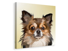 Load image into Gallery viewer, Canvas print Pop Art Dog Portrait