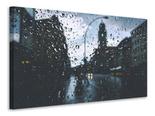 Load image into Gallery viewer, Canvas print Raindrops on the windowpane