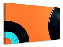 Load image into Gallery viewer, Canvas print Retro vinyl record motif