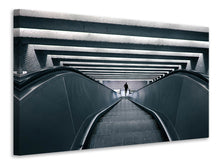 Load image into Gallery viewer, Canvas print Escalator downhill