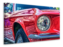 Load image into Gallery viewer, Canvas print Red vintage car