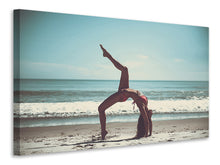 Load image into Gallery viewer, Canvas print Beach gymnastics