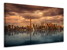 Load image into Gallery viewer, Canvas print Toronto at dusk