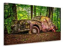 Load image into Gallery viewer, Canvas print Abandoned classic car