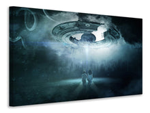 Load image into Gallery viewer, Canvas print Caution UFO