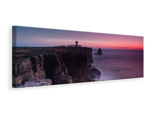 Load image into Gallery viewer, Panoramic Canvas Print The lighthouse at dusk