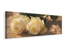 Load image into Gallery viewer, Panoramic Canvas Print The purity of the roses