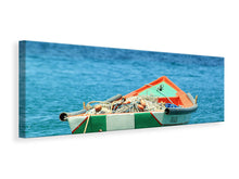 Load image into Gallery viewer, Panoramic Canvas Print A fishing boat