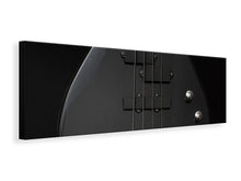 Load image into Gallery viewer, Panoramic Canvas Print Guitar in black
