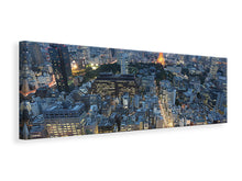 Load image into Gallery viewer, Panoramic Canvas Print Paris in the evening