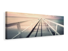 Load image into Gallery viewer, Panoramic Canvas Print Romantic wooden walkway