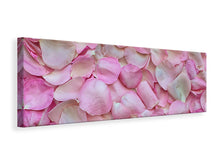 Load image into Gallery viewer, Panoramic Canvas Print Rose petals in pink 2