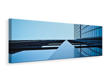 Load image into Gallery viewer, Panoramic Canvas Print Reflections of a facade