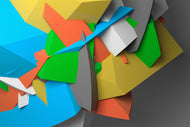 Photo Wallpaper 3D-Geometric Figures