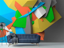 Load image into Gallery viewer, Photo Wallpaper 3D-Geometric Figures

