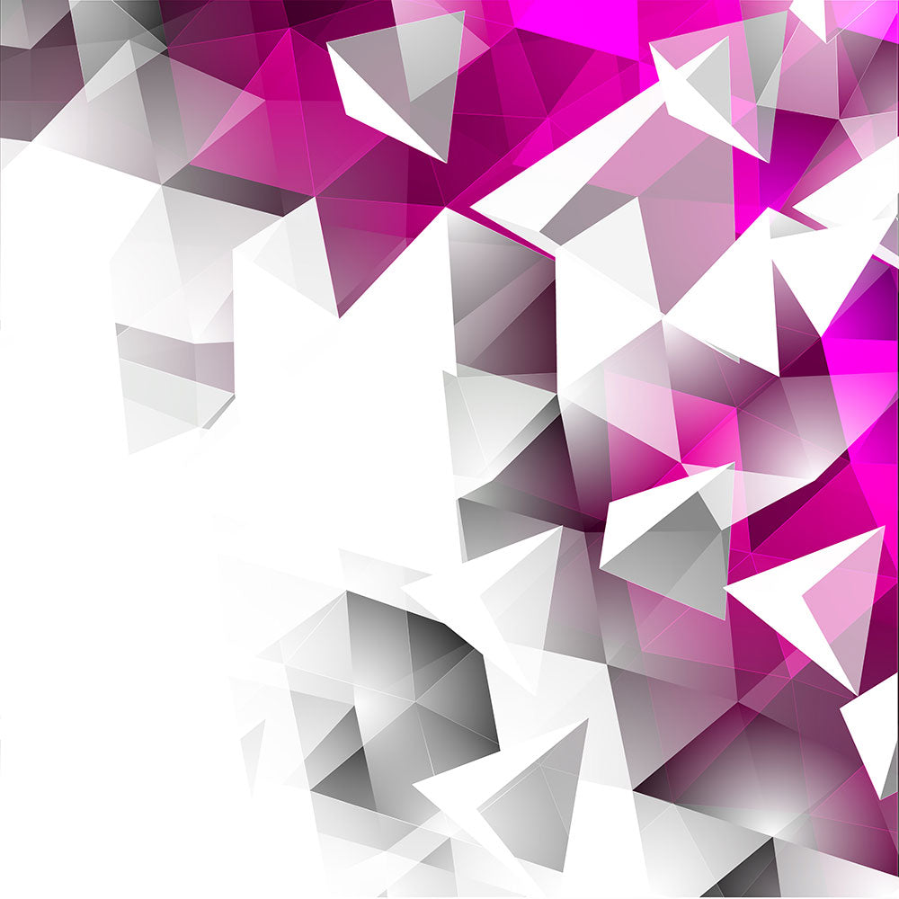 Photo Wallpaper 3D Crystals Pink