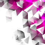 Photo Wallpaper 3D Crystals Pink