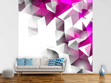 Load image into Gallery viewer, Photo Wallpaper 3D Crystals Pink
