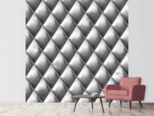 Load image into Gallery viewer, Photo Wallpaper 3D Lozenges Silver-Grey
