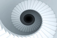 Photo Wallpaper 3D Spiral Staircase