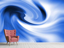 Load image into Gallery viewer, Photo Wallpaper Abstract Blue Wave
