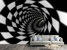 Load image into Gallery viewer, Photo Wallpaper Abstract Tunnel Black &amp; White

