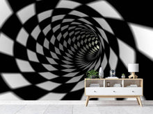 Load image into Gallery viewer, Photo Wallpaper Abstract Tunnel Black &amp; White

