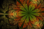 Photo Wallpaper Abstract Floral Pattern