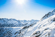 Photo Wallpaper Mountain Panorama In Snow