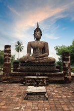 Load image into Gallery viewer, Photo Wallpaper Buddha Statue at Dusk
