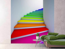 Load image into Gallery viewer, Photo Wallpaper Colorful Stairs
