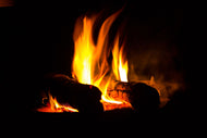 Photo Wallpaper The Fireplace