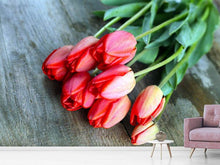 Load image into Gallery viewer, Photo Wallpaper The Red Tulip Bouquet
