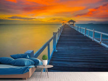 Load image into Gallery viewer, Photo Wallpaper A Wooden Bridge In The Far East
