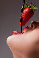 Photo Wallpaper Strawberry Kiss