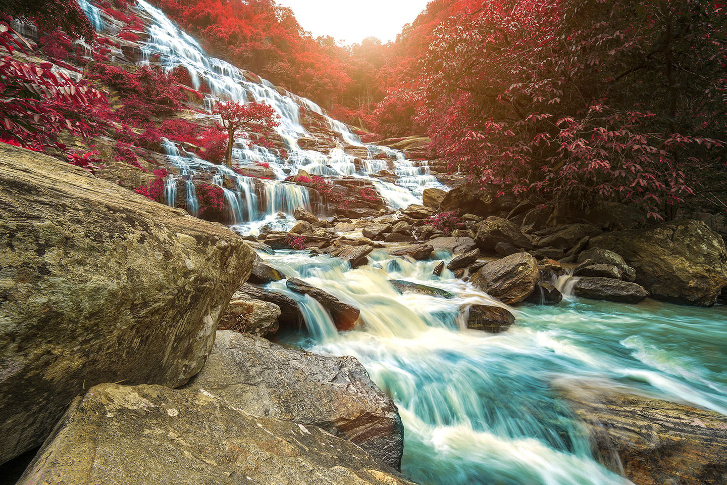 Photo Wallpaper Exotic Waterfall