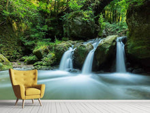 Load image into Gallery viewer, Photo Wallpaper Falling Water in the Wood
