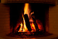 Photo Wallpaper Fire In The Chimney