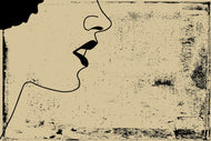 Photo Wallpaper Woman Portrait In Grunge Style