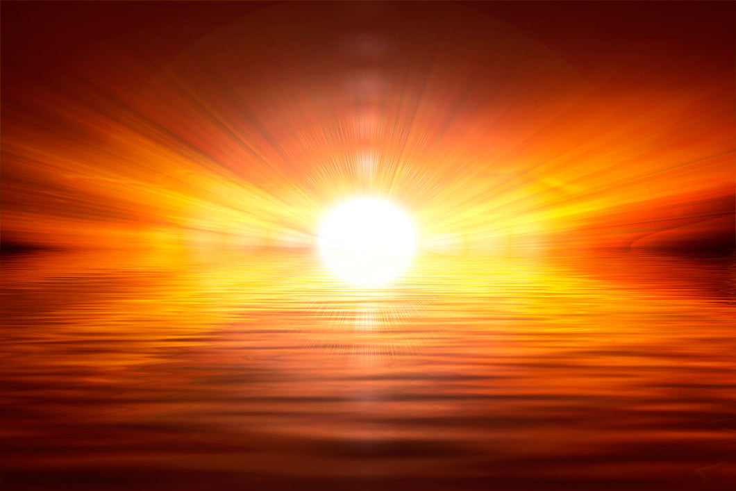 Photo Wallpaper Glowing Sunset