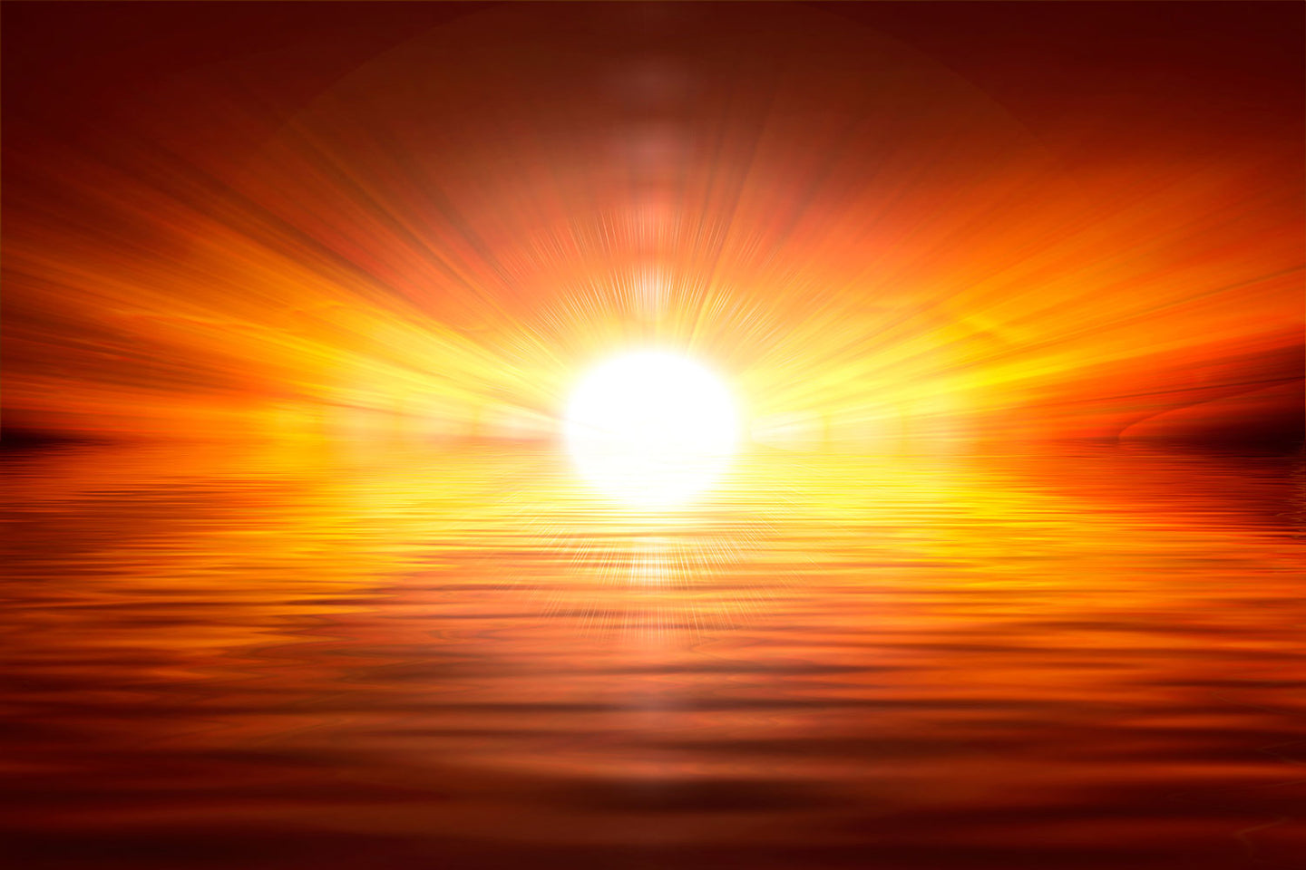 Photo Wallpaper Glowing Sunset