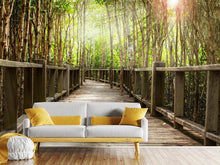 Load image into Gallery viewer, Photo Wallpaper Wooden Bridge
