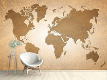 Load image into Gallery viewer, Photo Wallpaper Map Of The World In Vintage