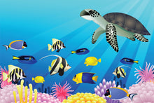 Load image into Gallery viewer, Photo Wallpaper Children`s Underwater World
