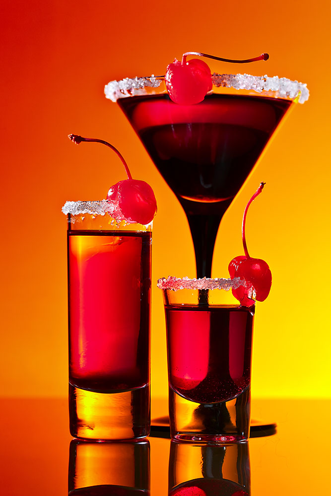 Photo Wallpaper Cherry cocktail