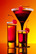 Photo Wallpaper Cherry cocktail