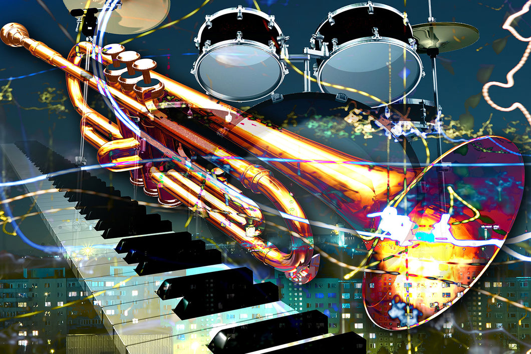 Photo Wallpaper Let The Music Play