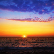 Photo Wallpaper Vibrant Sunset