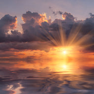 Photo Wallpaper Thrilling Sunset