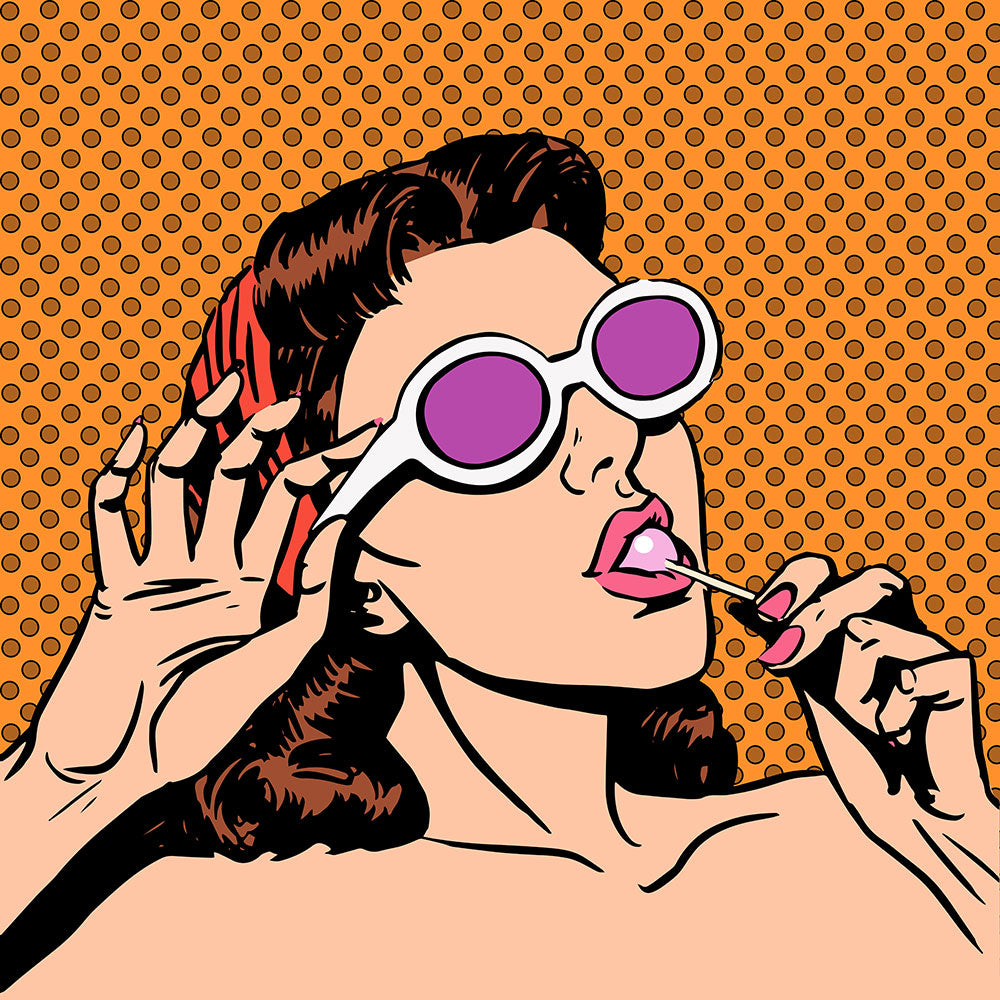 Photo Wallpaper Pop Art Lollipop